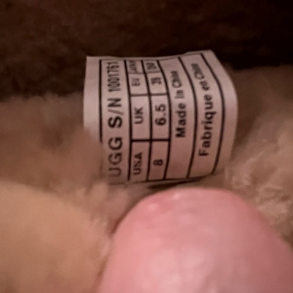 Gorgeous Rare Ugg Leather exposed Sherpa boots Sz 8 - Picture 3 of 6